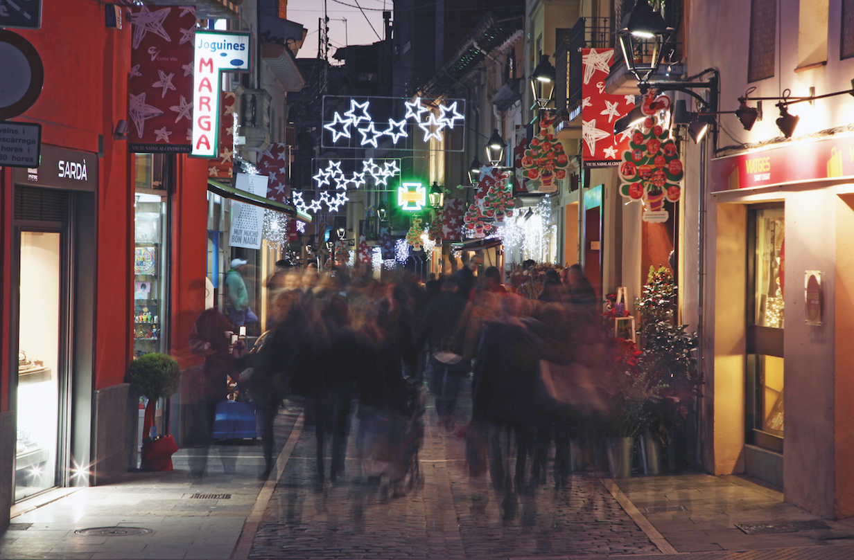 El carrer de Santa Maria, un dels més comercials de Sant Cugat FOTO: Lali Puig
