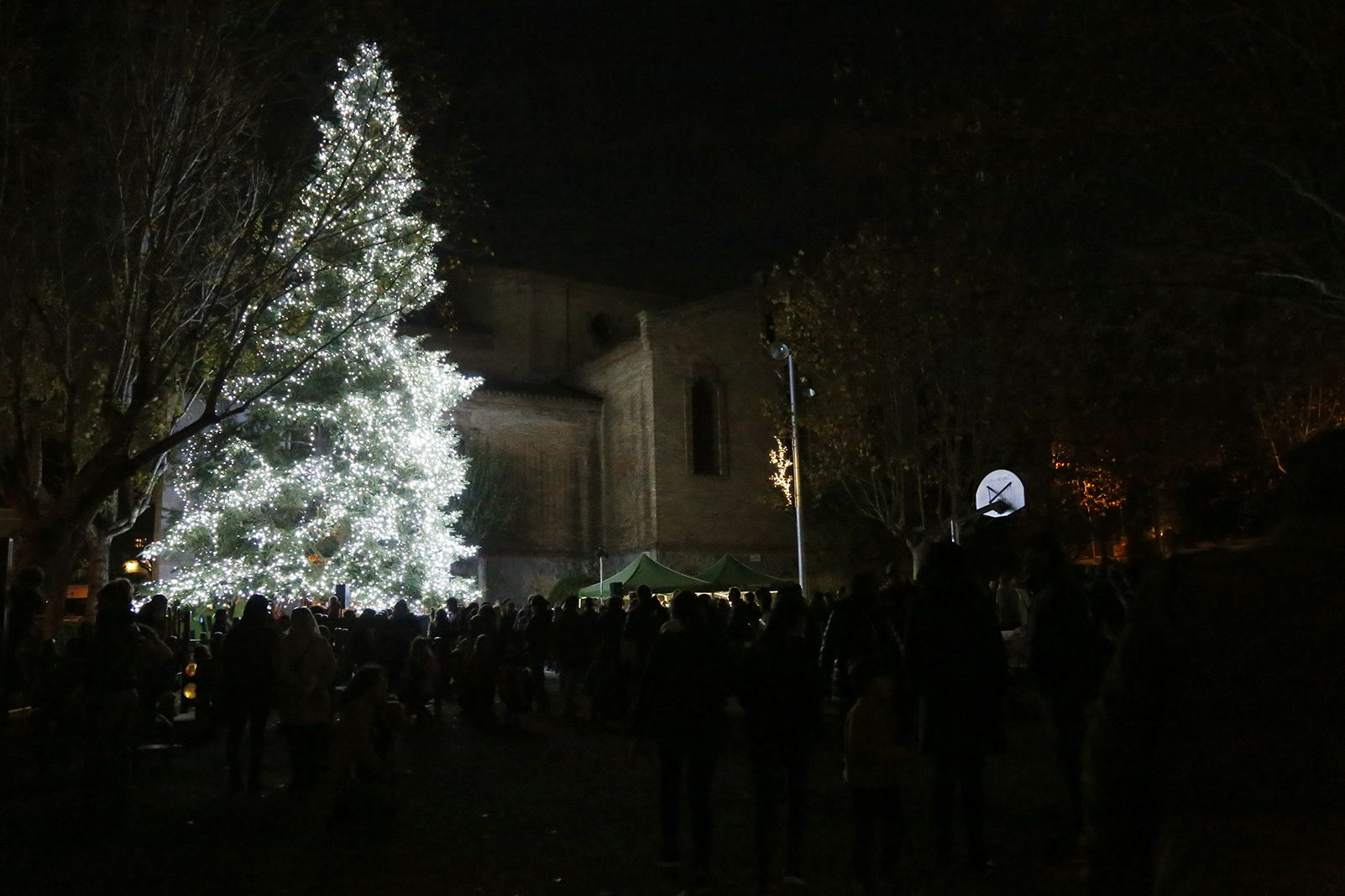 Encesa de llums de l'arbe de nadal de Valldoreix. FOTO: Anna Bassa