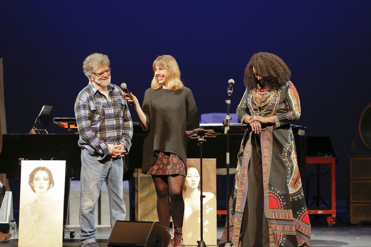 '2 artistes, 1 projecte. Tots contra la pòlio', amb Lluis Ribas i Monica Green al Teatre-Auditori. FOTO: Yves Dimant