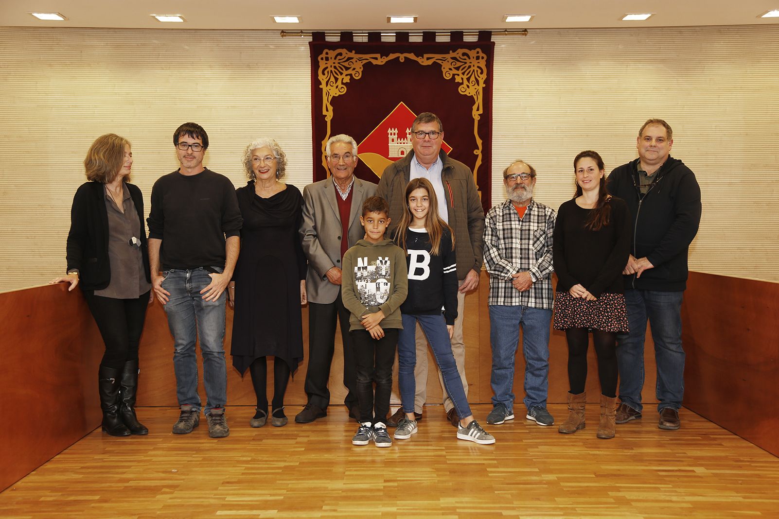 Guanyadors als premis literari de l'EMD. FOTO: Anna Bassa