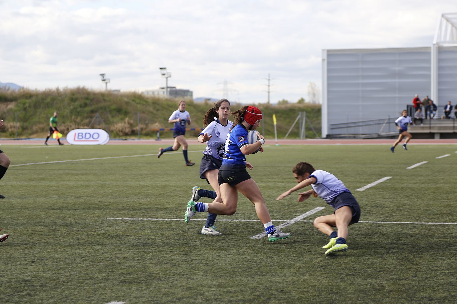 Acció del partit entre CR Sant Cugat i Gòtics RC. FOTO: Anna Bassa.