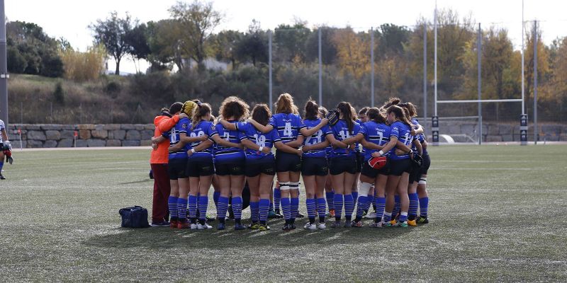 Unió del CR Sant Cugat abans de la semifinal vers el Gòtics RC. FOTO: Anna Bassa.