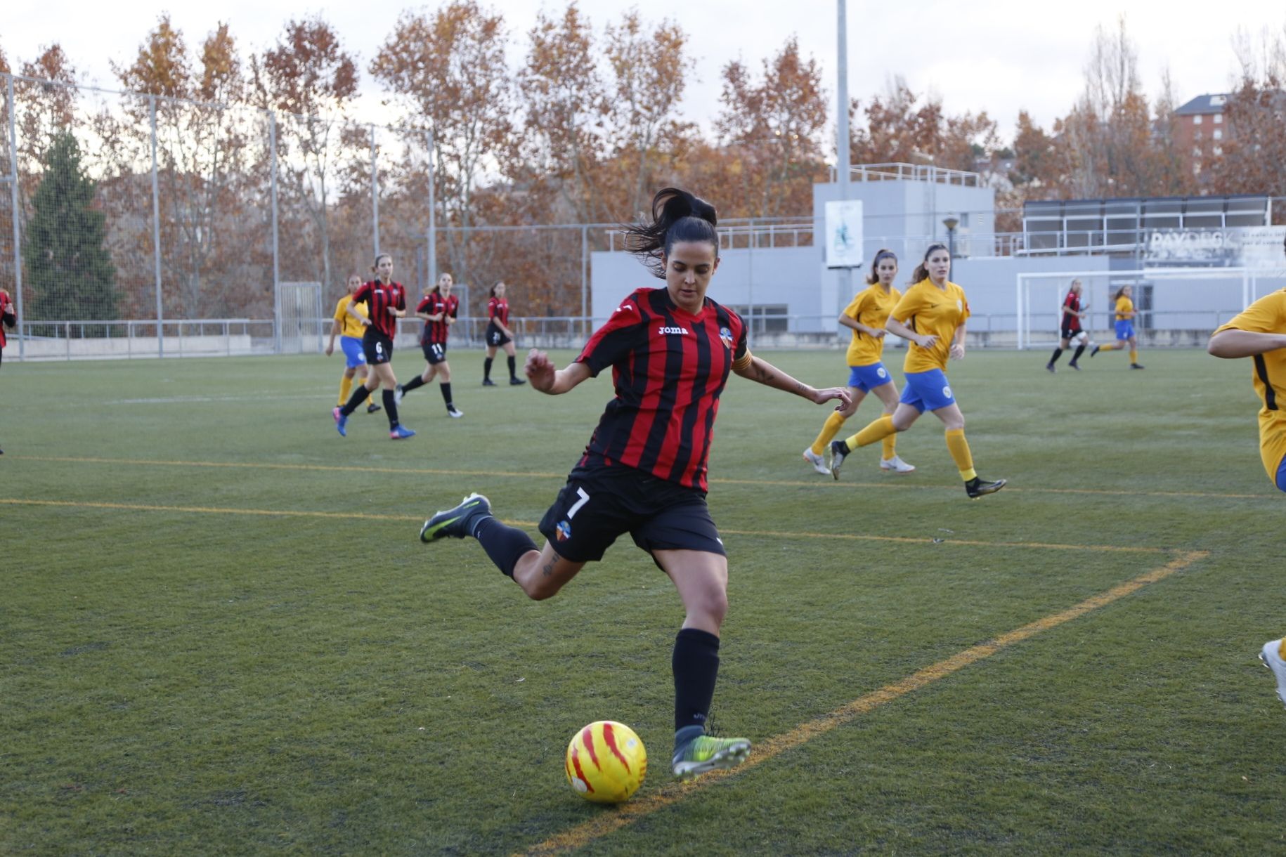 El Sant Cugat FC va vèncer 3 a 2 en el darrer enfrontament vers al Fontsanta-Fatjó. FOTO: Anna Bassa.