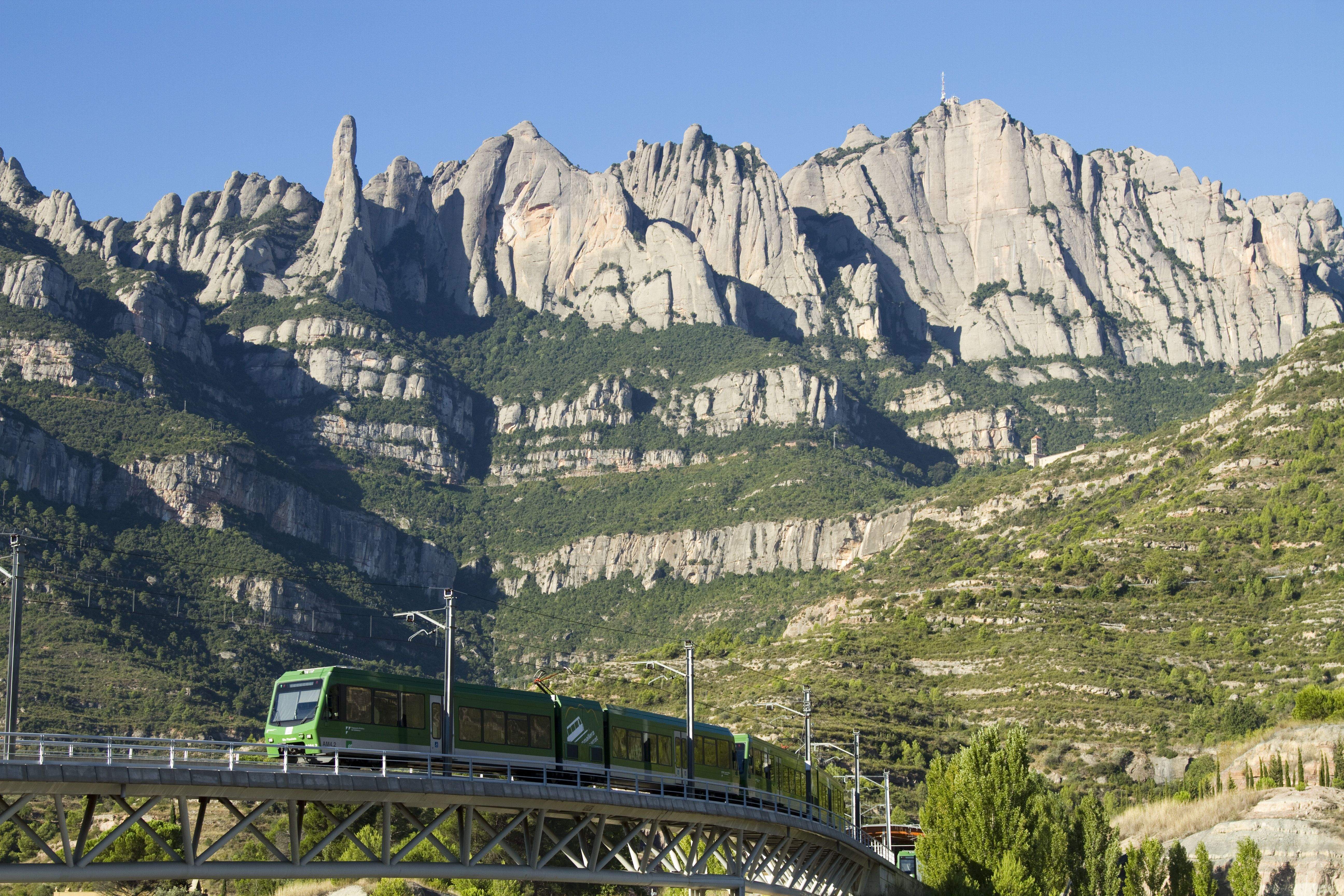 El cremallera d'FGC de la muntanya de Montserrat. CEDIDA