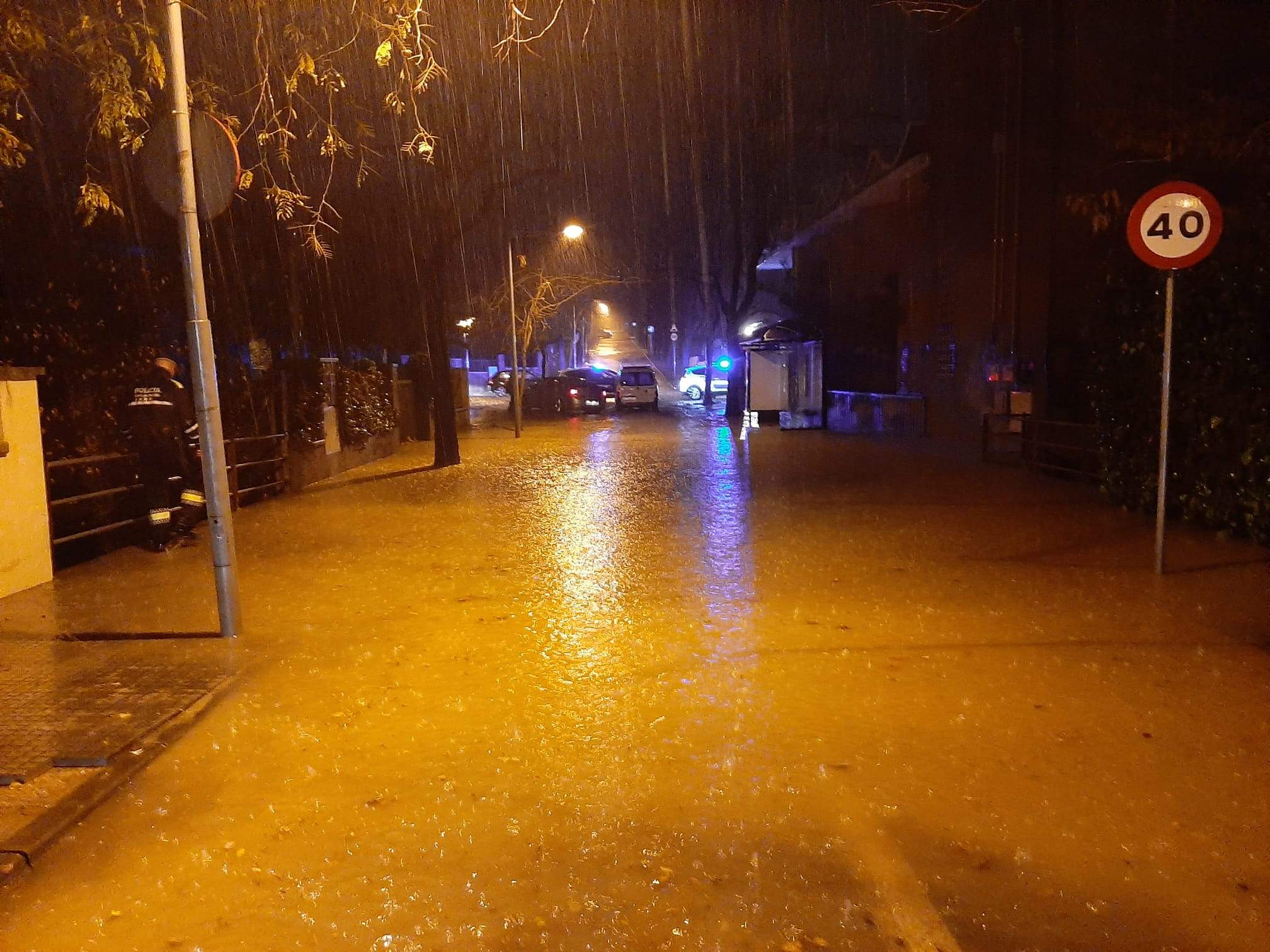 Afectacions per la pluja a Sant Cugat. FOTO: Manel Cervantes