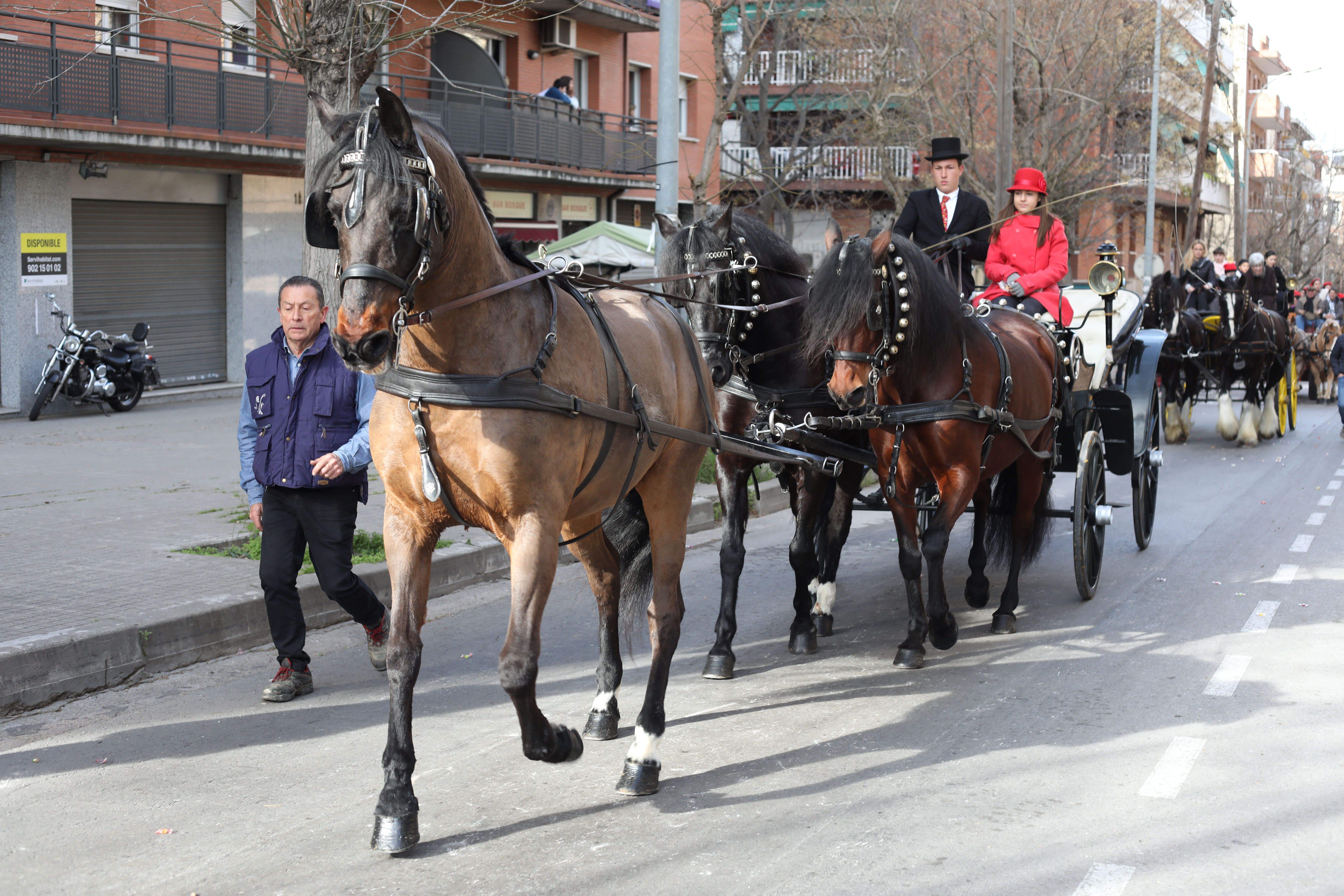 Rua dels tres tombs a Sant Cugat. FOTO: Arxiu