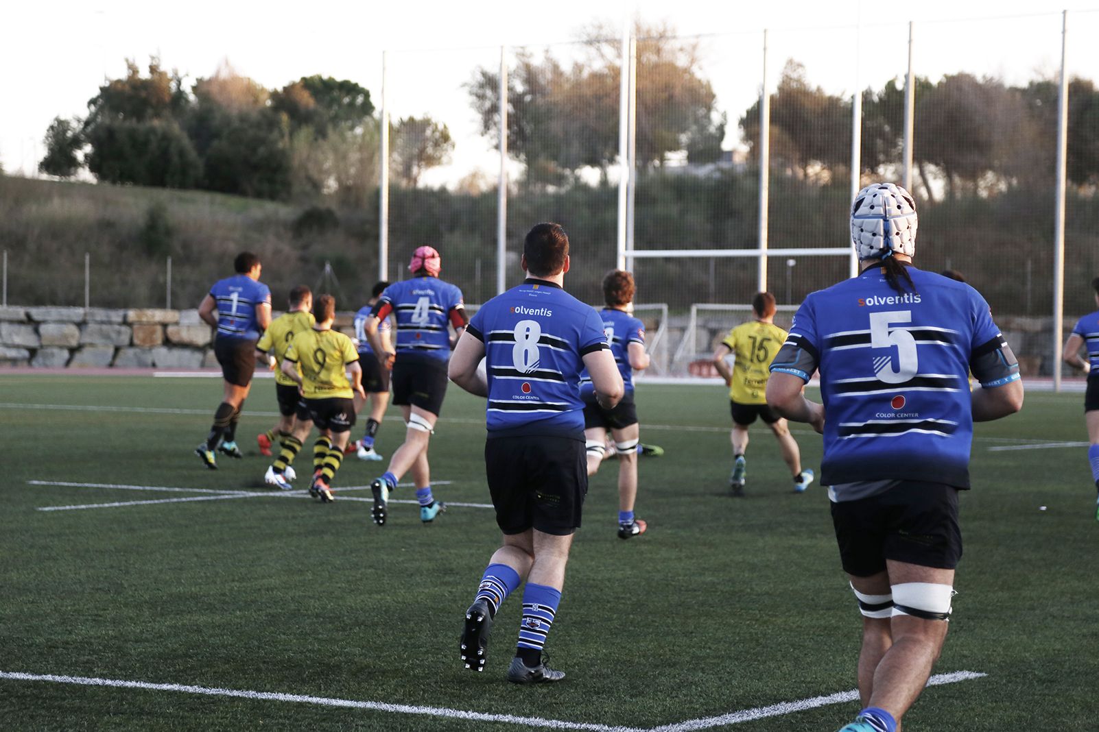 Partit de lliga rugbi masculí CR Sant Cugat- Andemen Tatami RC. FOTO: Anna Bassa