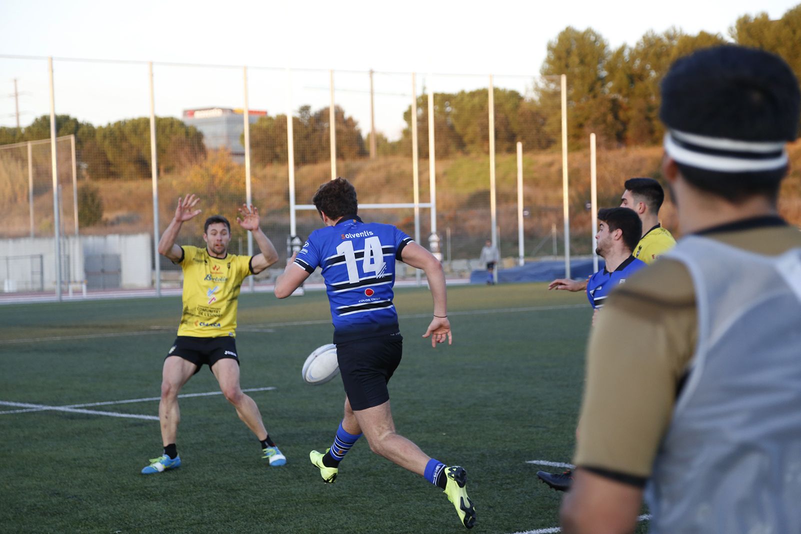 Partit de lliga rugbi masculí CR Sant Cugat- Andemen Tatami RC. FOTO: Anna Bassa