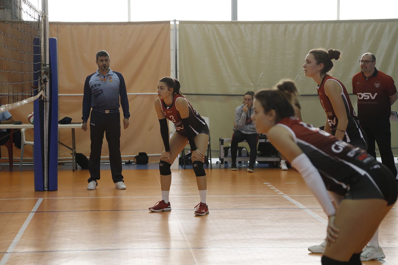 Partit de lliga volei femení DSV CV Sant Cugat B- IBSA CV CCO7. FOTO: Anna Bassa