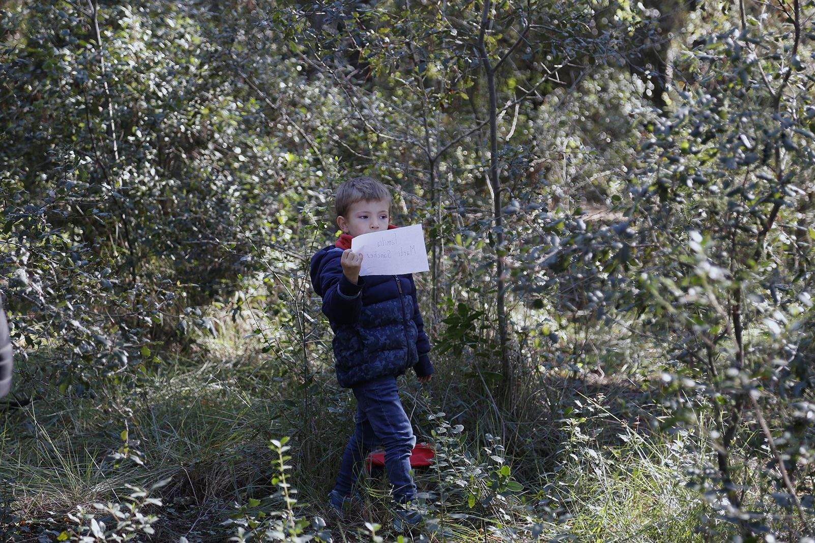 Buscant pel bosc els tions amagats. FOTO: Anna Bassa