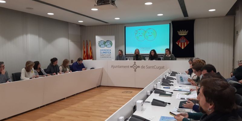 Presentació de la Declaració d'Emergència Climàtica a Sant Cugat. FOTO: Ferran Mitjà