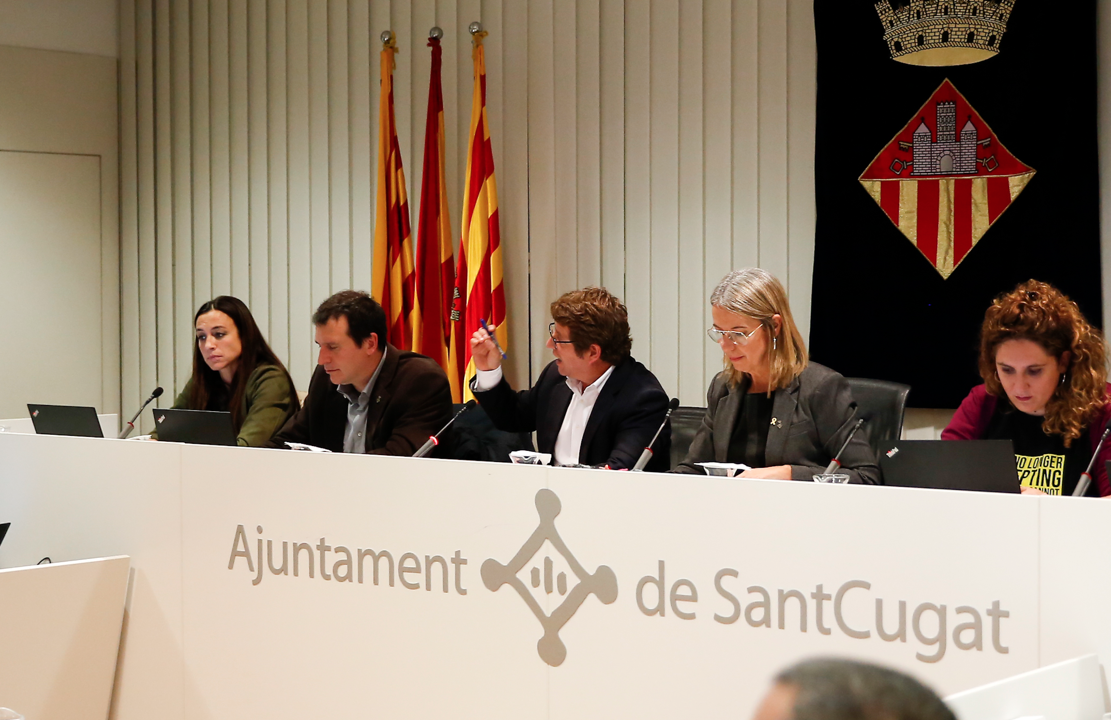 El ple municipal de Sant Cugat FOTO: Yves Dimant