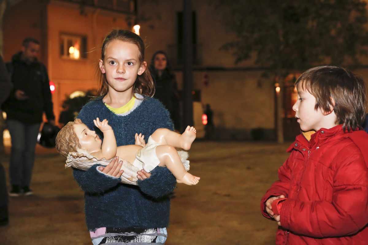 Presentació del pessebre vivent al NADAL de la plaça Barcelona a Sant Cugat. FOTO: Yves Dimant