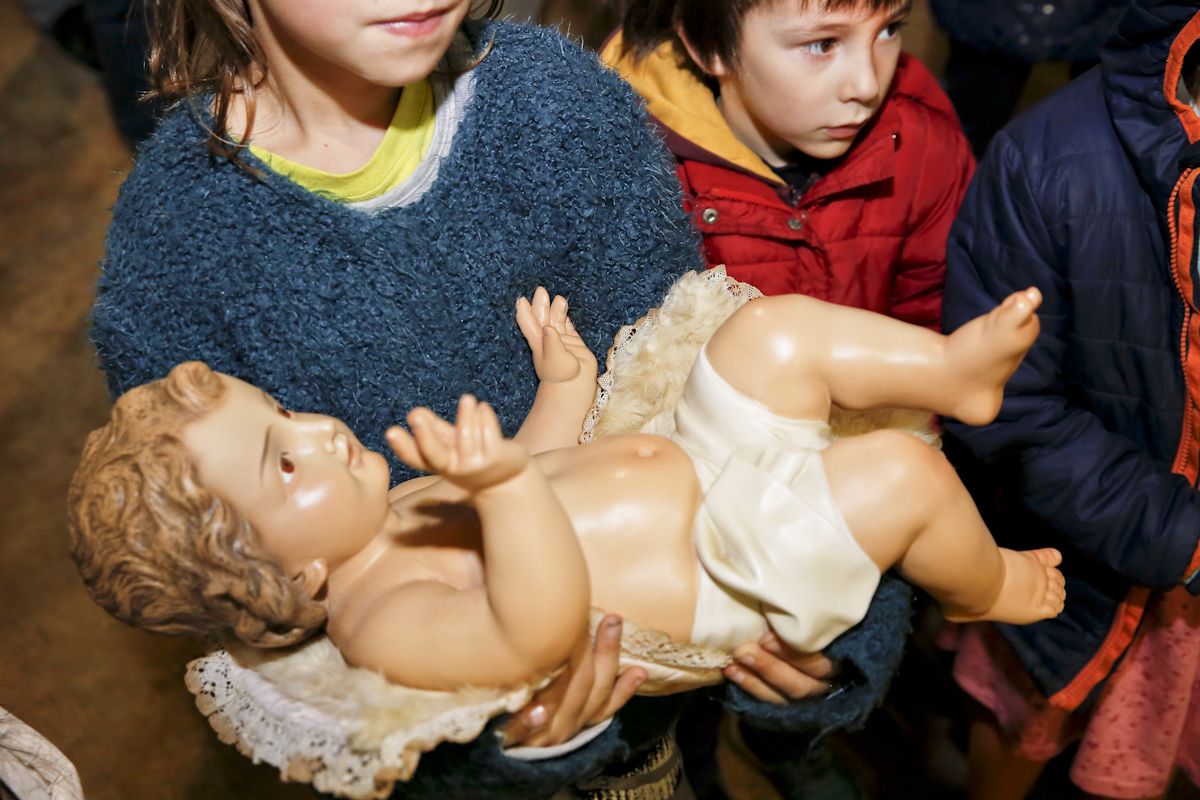 Presentació del pessebre vivent al NADAL de la plaça Barcelona a Sant Cugat. FOTO: Yves Dimant
