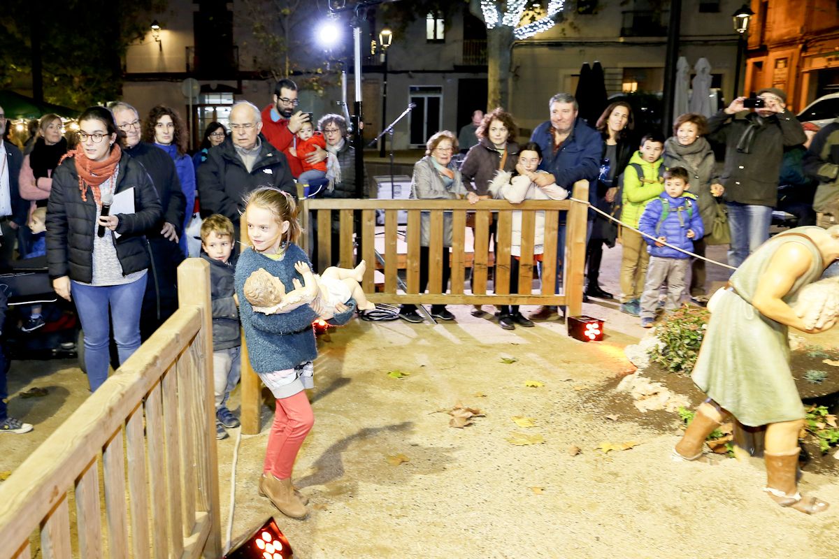 Presentació del pessebre vivent al NADAL de la plaça Barcelona a Sant Cugat. FOTO: Yves Dimant