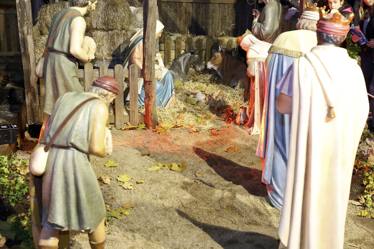 Presentació del pessebre vivent al NADAL de la plaça Barcelona a Sant Cugat. FOTO: Yves Dimant