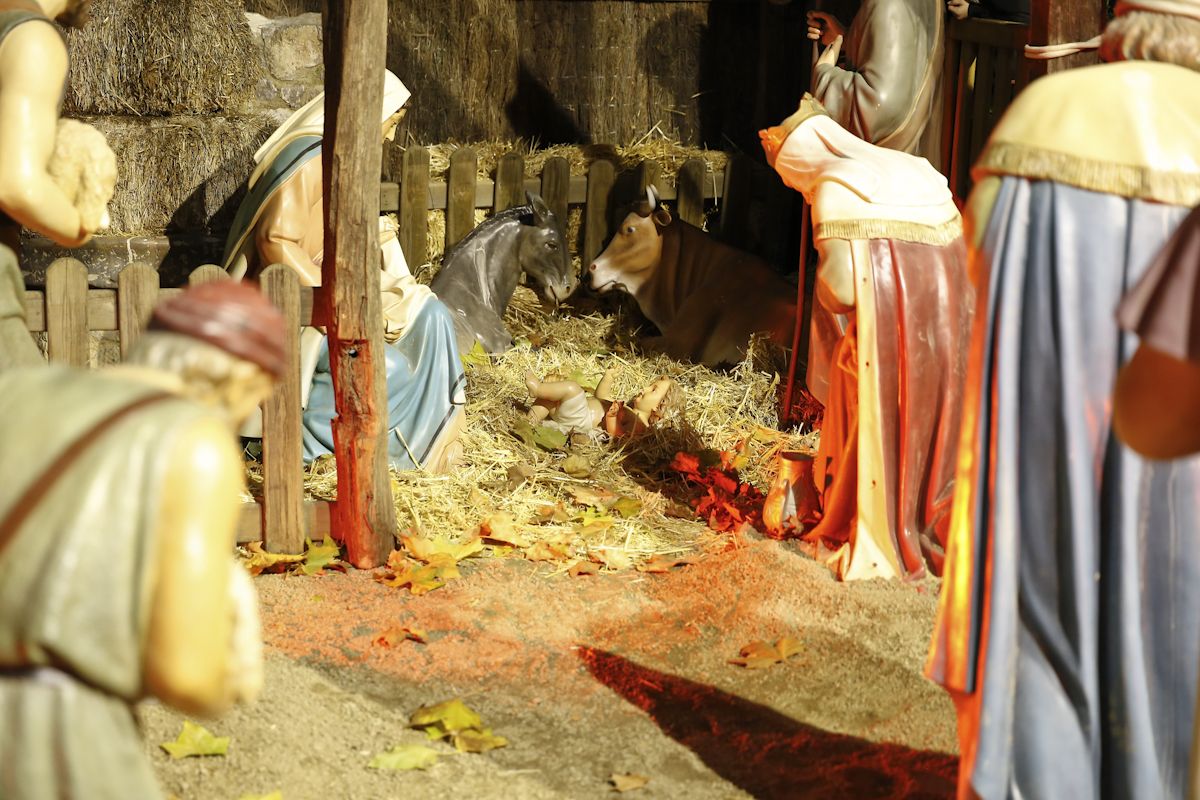 Presentació del pessebre vivent al NADAL de la plaça Barcelona a Sant Cugat. FOTO: Yves Dimant