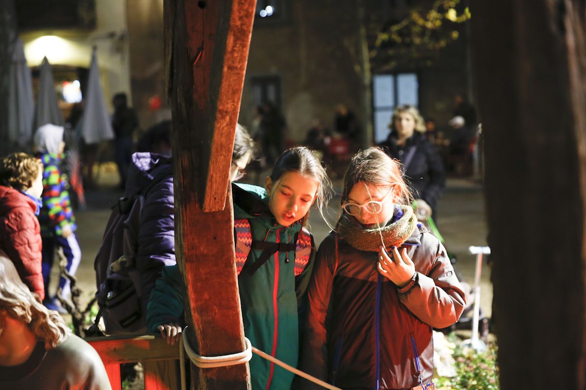Presentació del pessebre vivent al NADAL de la plaça Barcelona a Sant Cugat. FOTO: Yves Dimant