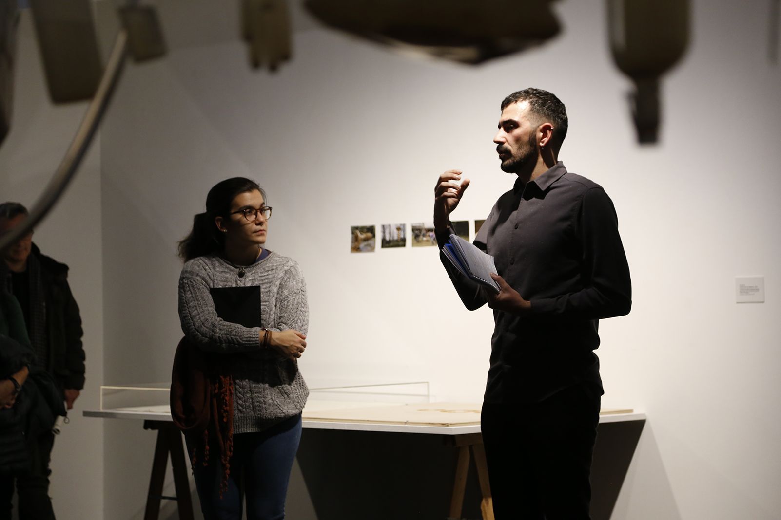 Inaguració de l'exposició "Polítiques del sòl" a cura de Christian Alonso. FOTO: Anna Bassa