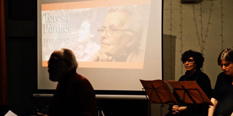 Homenatge a Teresa Pàmies a la Floresta. FOTO: Yves Dimant