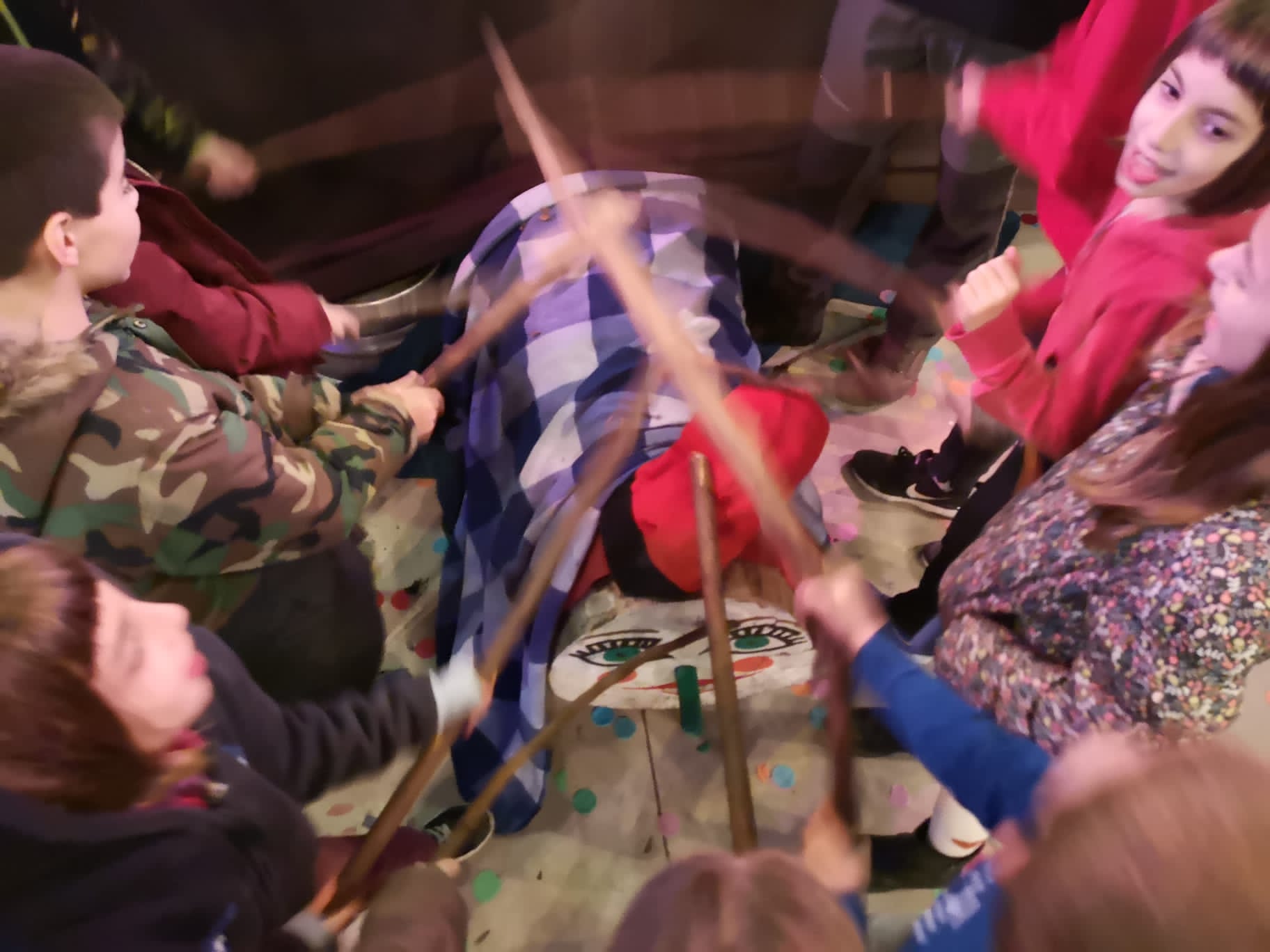 Caga tió a La Floresta. FOTO: Carles Merino