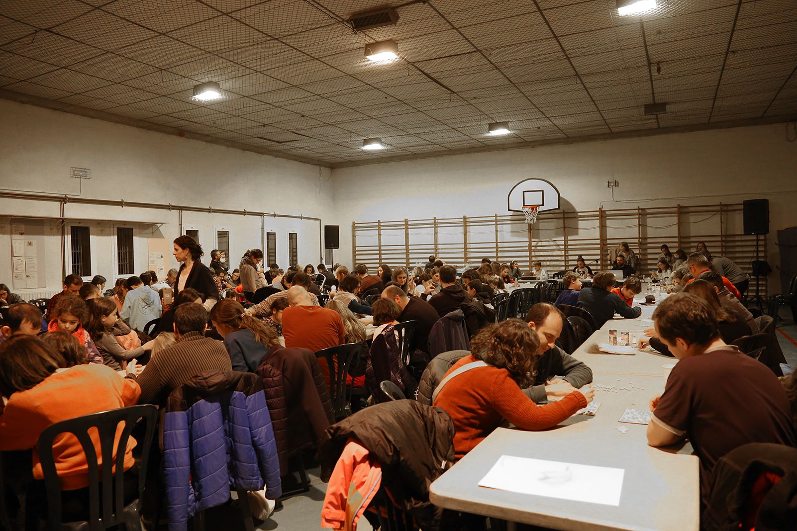 Quinto de nadal a l'escola Pins del Vallès. FOTO: Anna Bassa