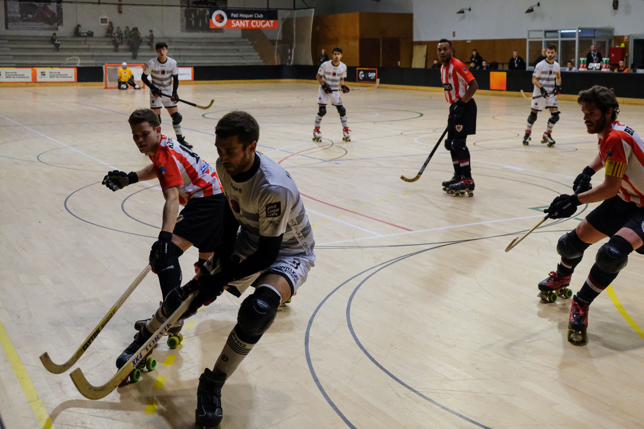 Lliga hoquei sobre patins masculí. PHC Sant Cugat CHP Sant Feliu. FOTO: Ale Gómez