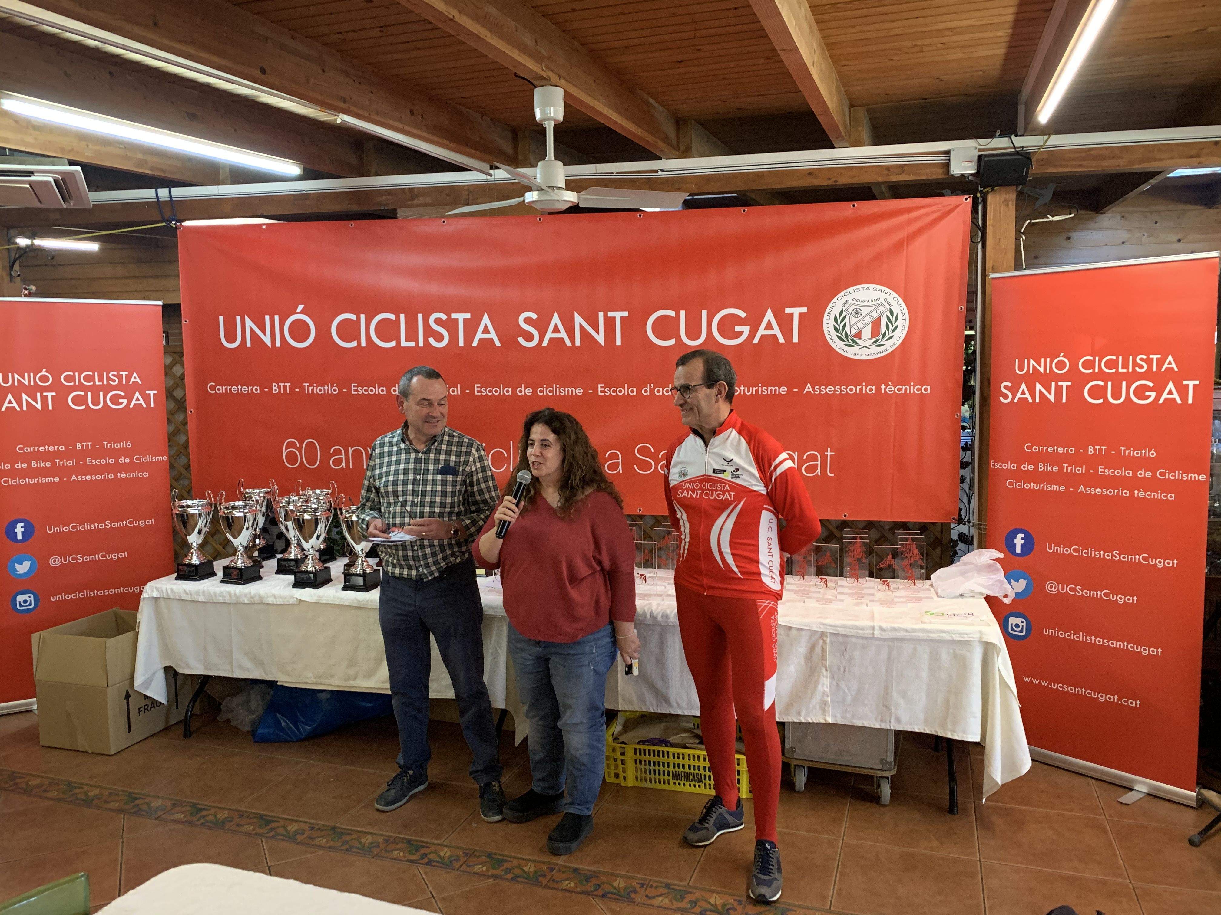 Oriol Cusó (a la dreta) substituirà a Rafa Robledo (esquerra) en la presidència de la Unió Ciclista Sant Cugat. FOTO: Àlex López Puig