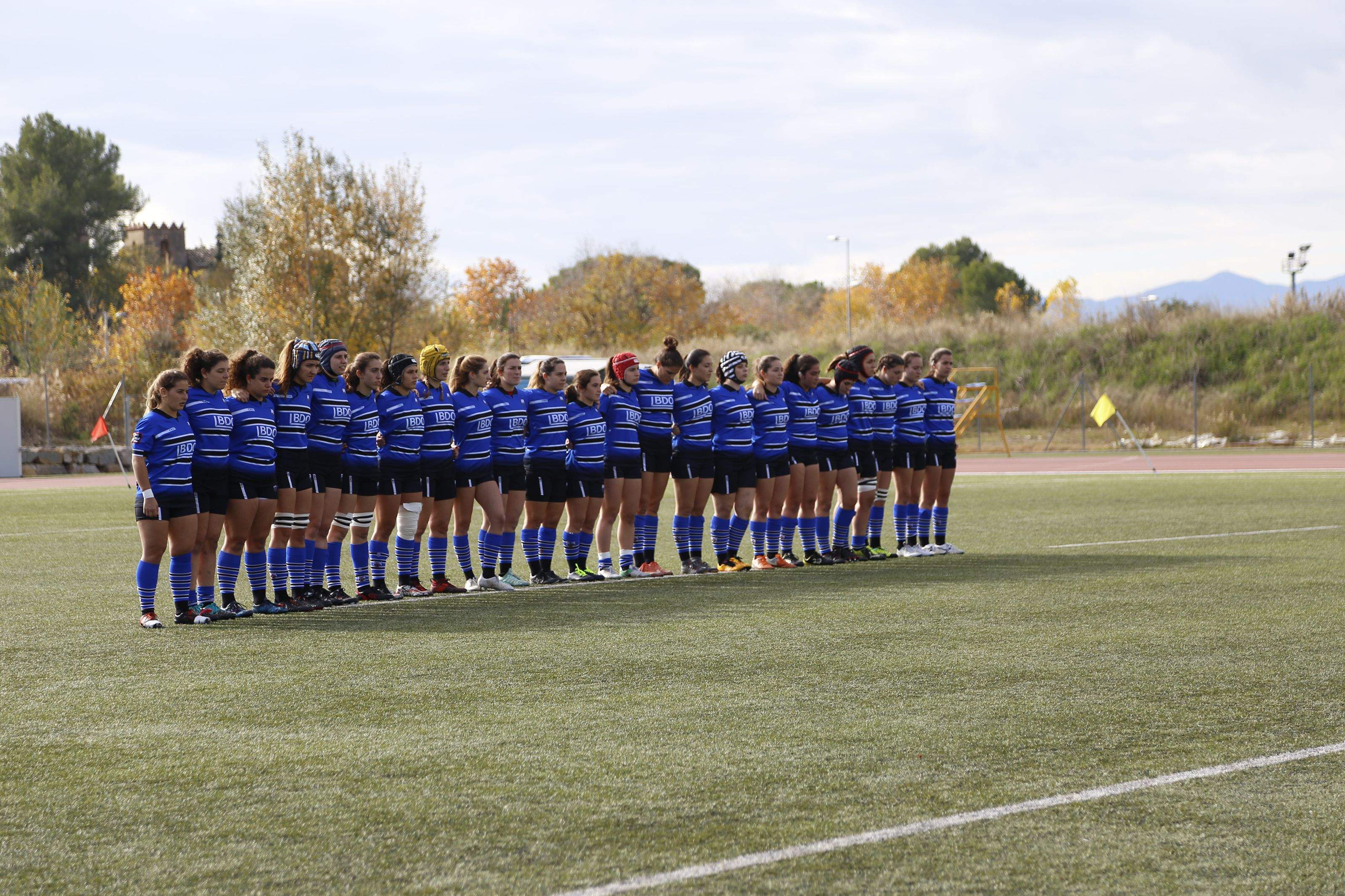 Equip sénior femení del Club de Rugby Sant Cugat. FOTO: Anna Bassa