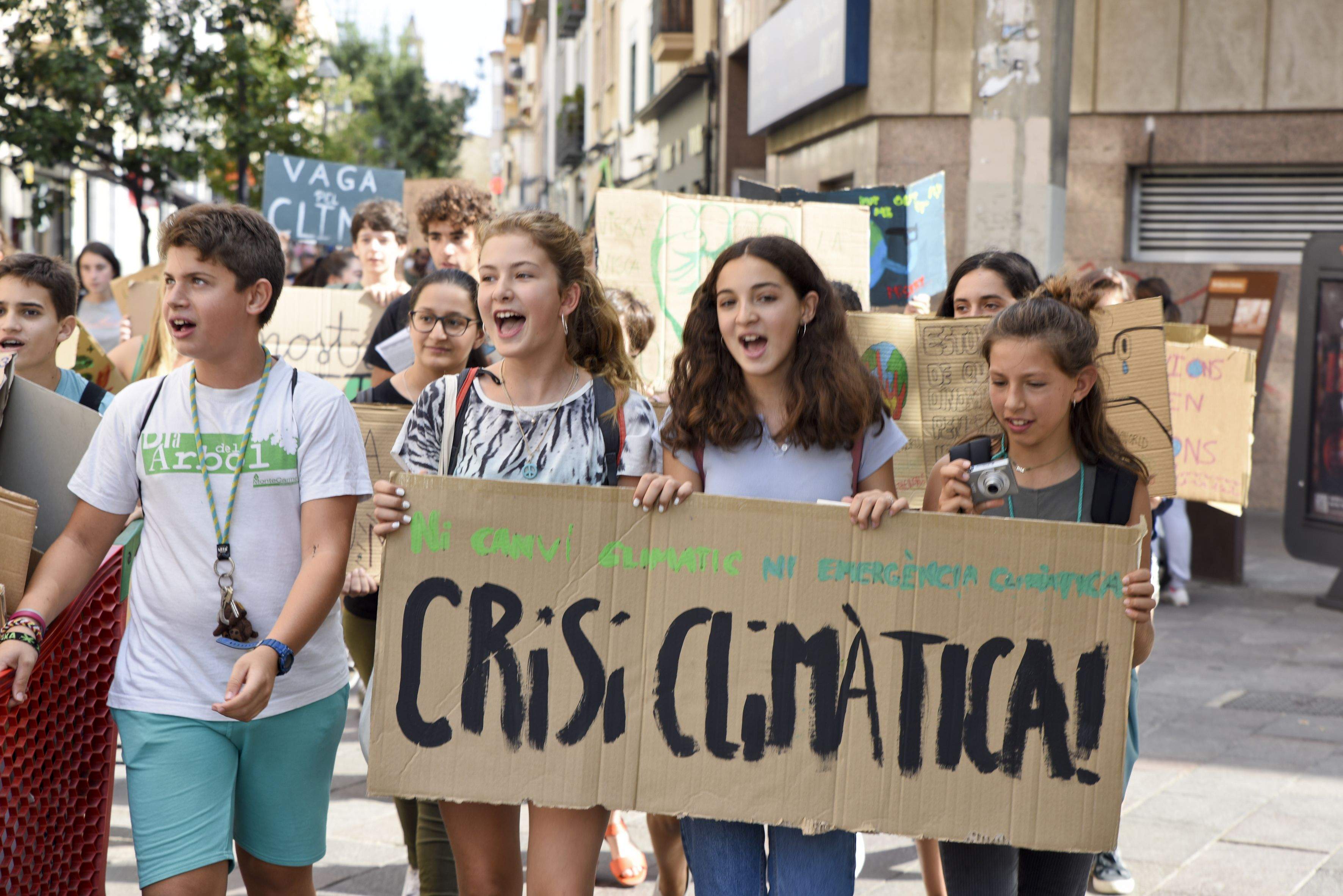 Manifestació de Fridays For Future a Sant Cugat. FOTO: Bernat Millet