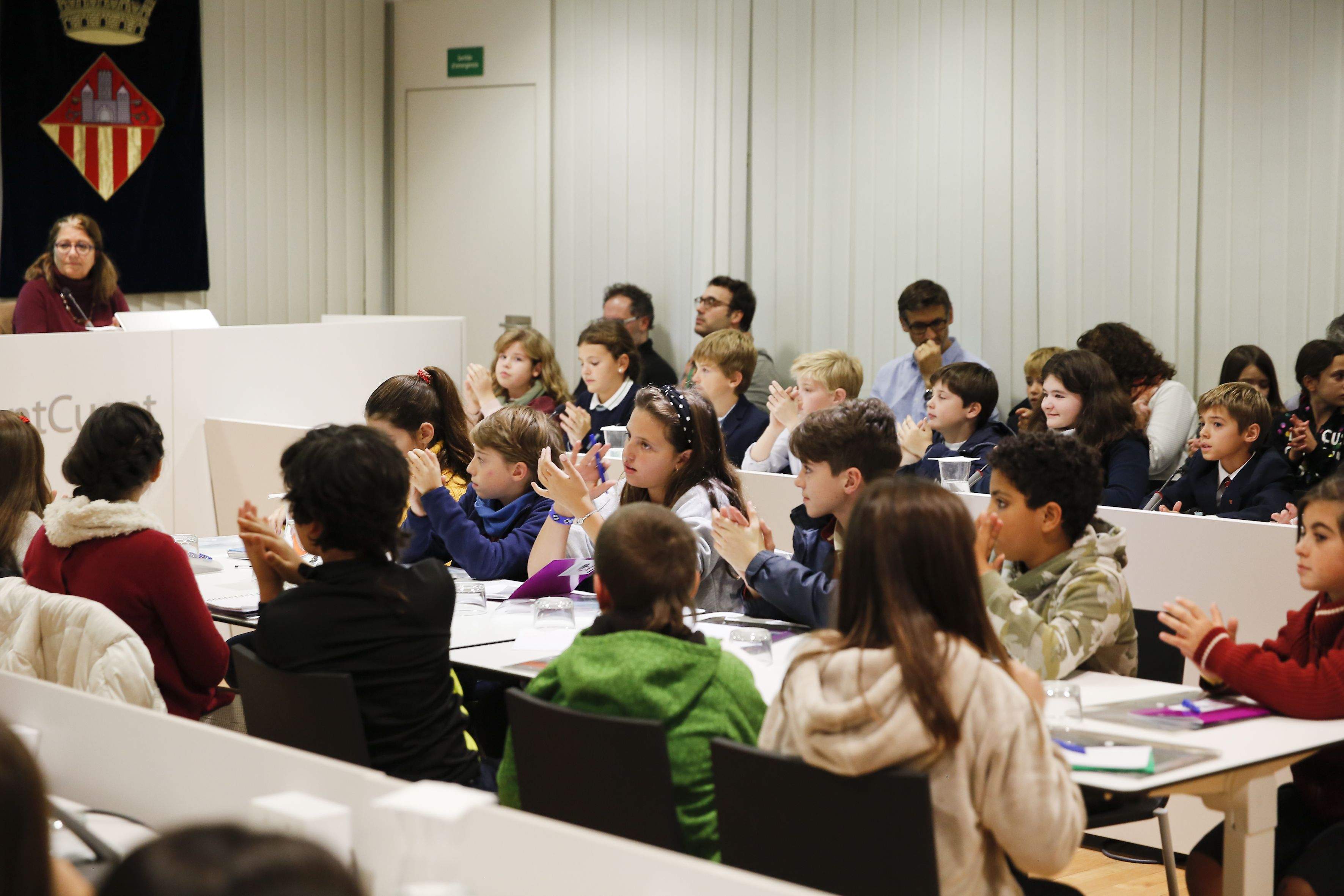 Sessió de constitució del consell d'infants a Sant Cugat. FOTO: Yves Dimant