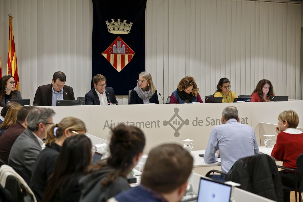 Moment de la celebració del ple del mes de desembre. FOTO: Yves Dimant