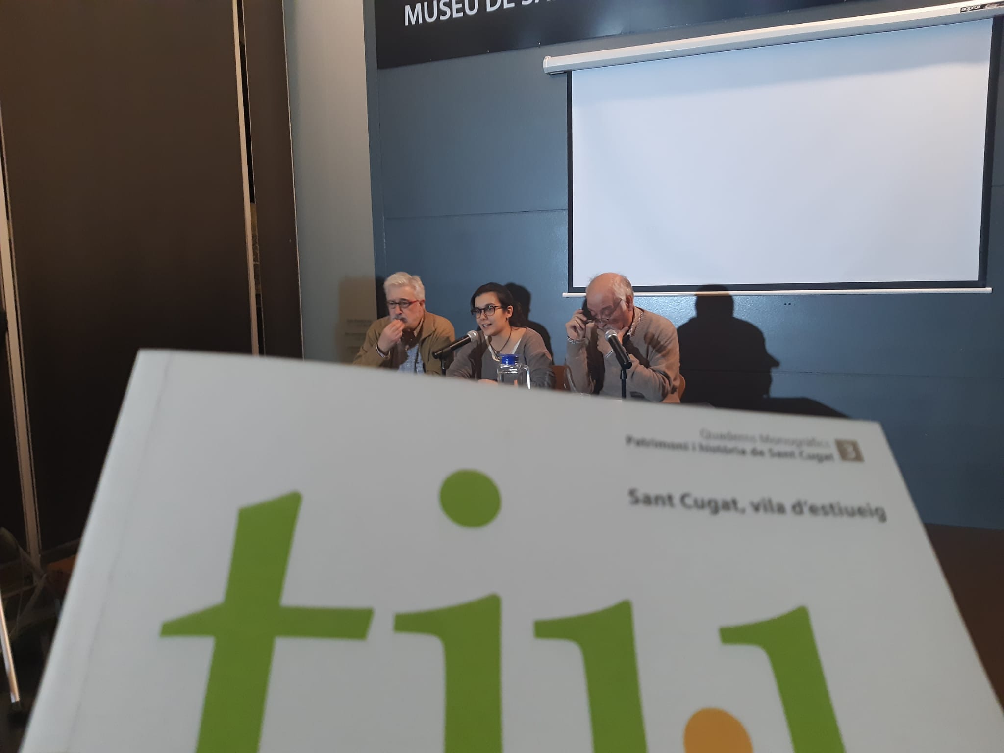 Presentació del 3r número dels Quaderns Monogràfics de Patrimoni i Història de Sant Cugat. FOTO: Ferran Mitjà