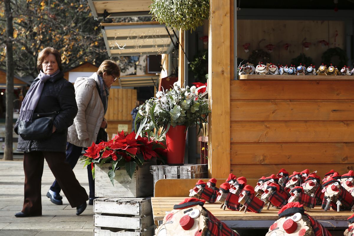 La fira de NADAL de la plaça Octavià. FOTO: Yves Dimant