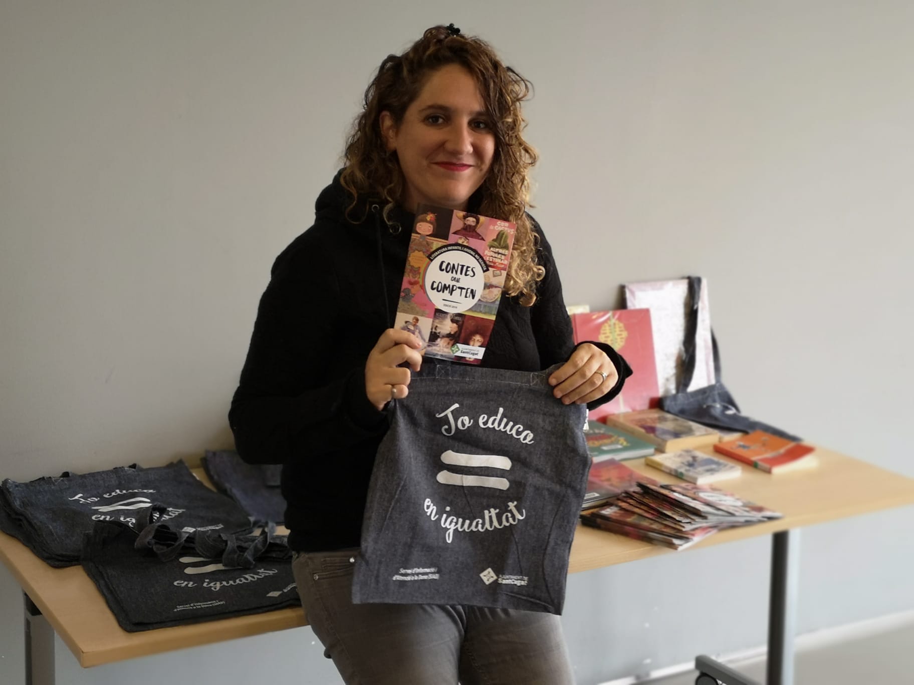 Núria Gibert és la portaveu de la CUP. FOTO: Cedida