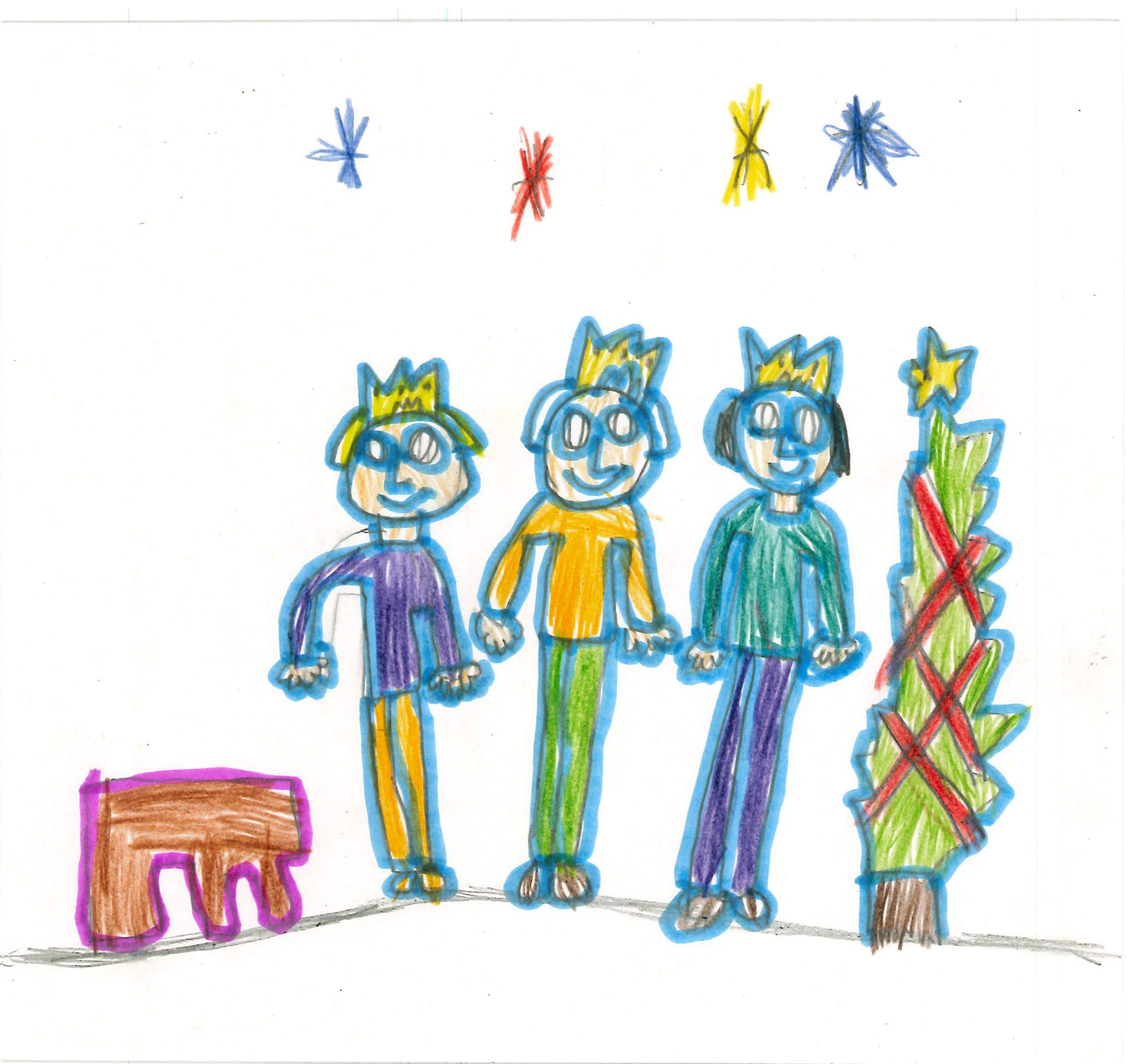 Imatge del concurs de postals de NADAL del TOT de l'escola Pins del Valles