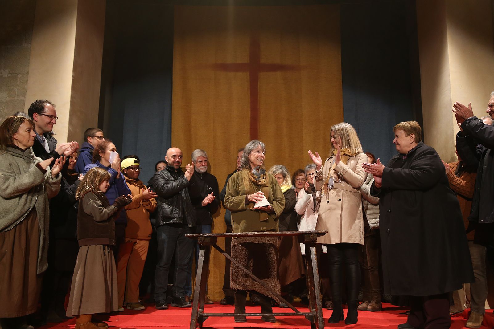 Homenatge a Encarna Adelantado pels 19 anys de funcions a Pedre i Sang FOTO: Anna Bassa