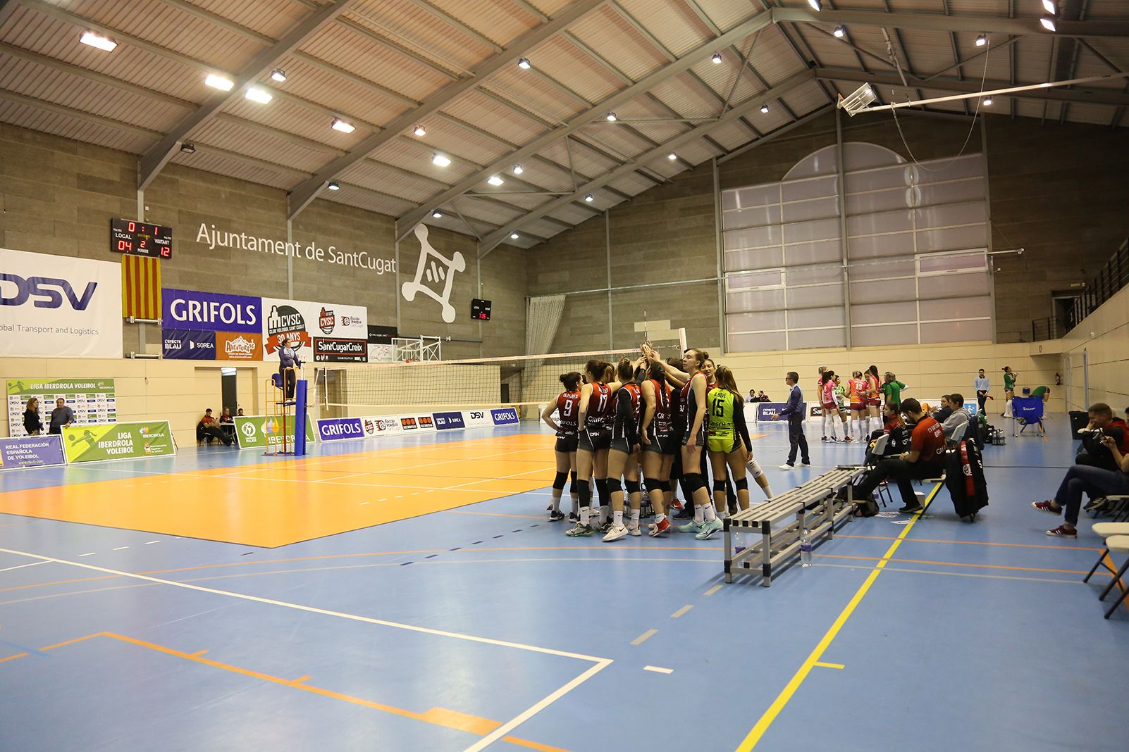 Partit de lliga Voleibol femení DSV CV Sant Cugat- Logronyo. FOTO: Anna Bassa