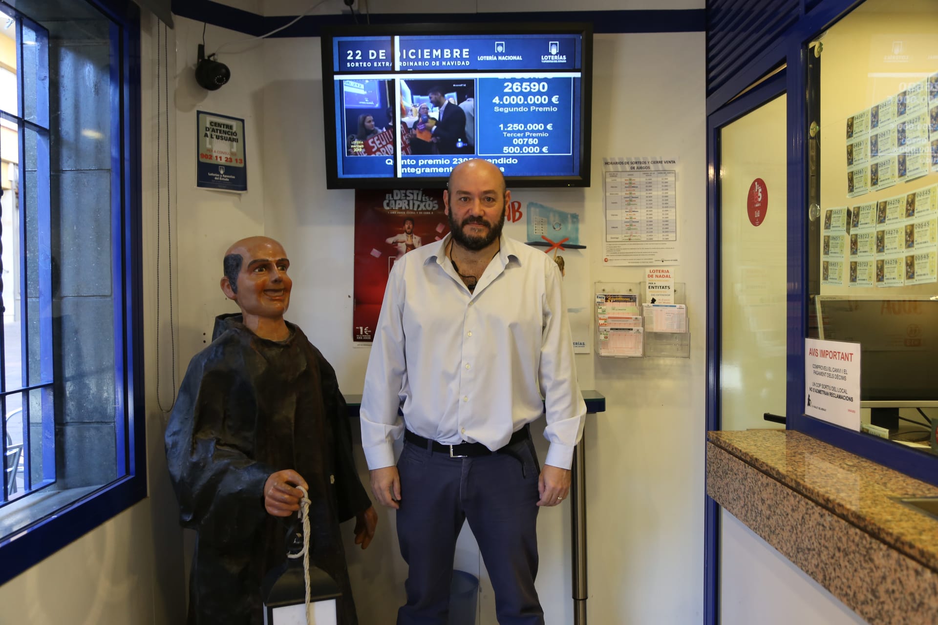 El premi ha estat venut al Fanalet del Monjo, del carrer Major. FOTO: Anna Bassa