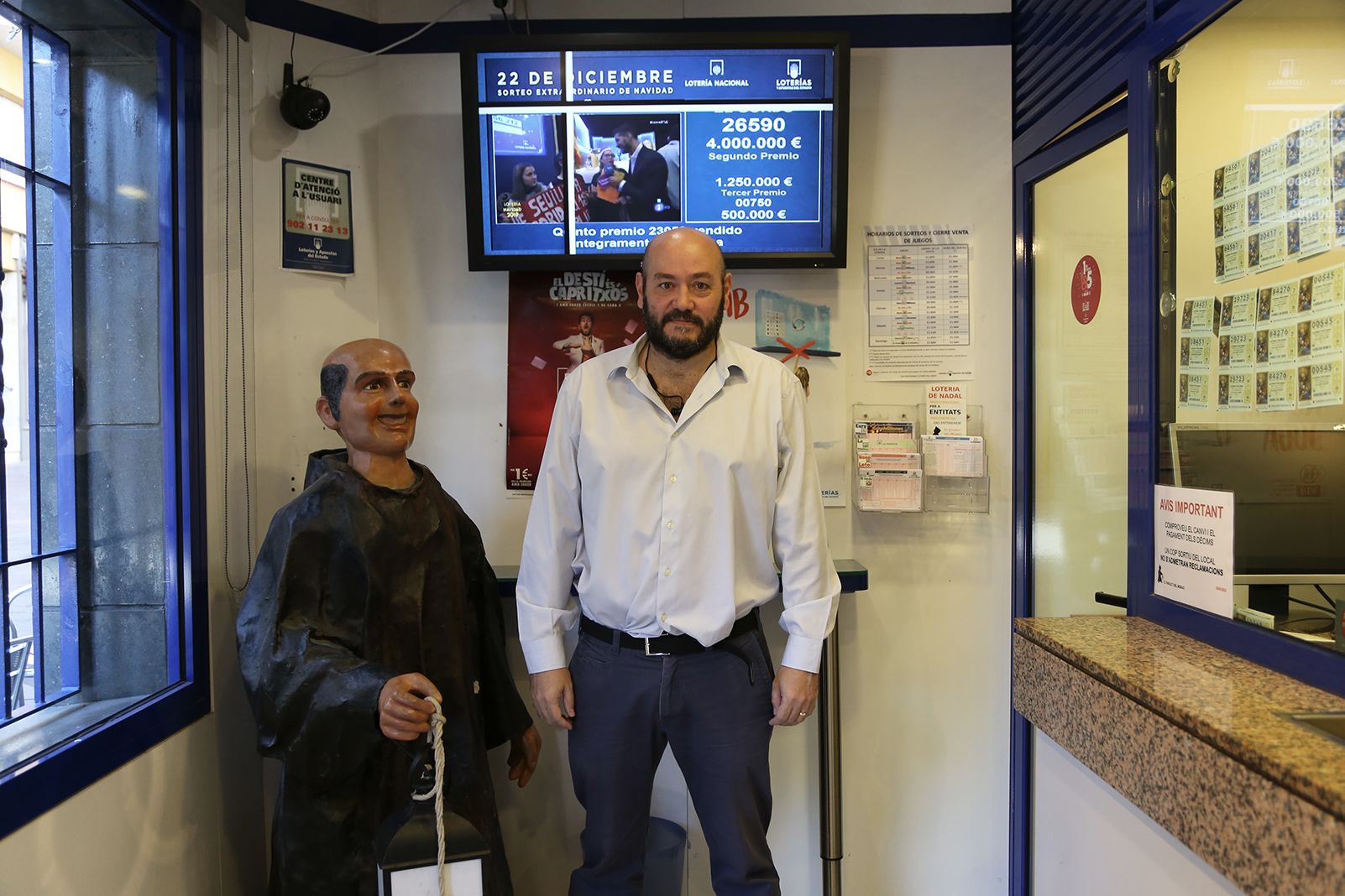 Un 5è premi de la Loteria de Nadal toca a Sant Cugat. FOTO: Anna Bassa