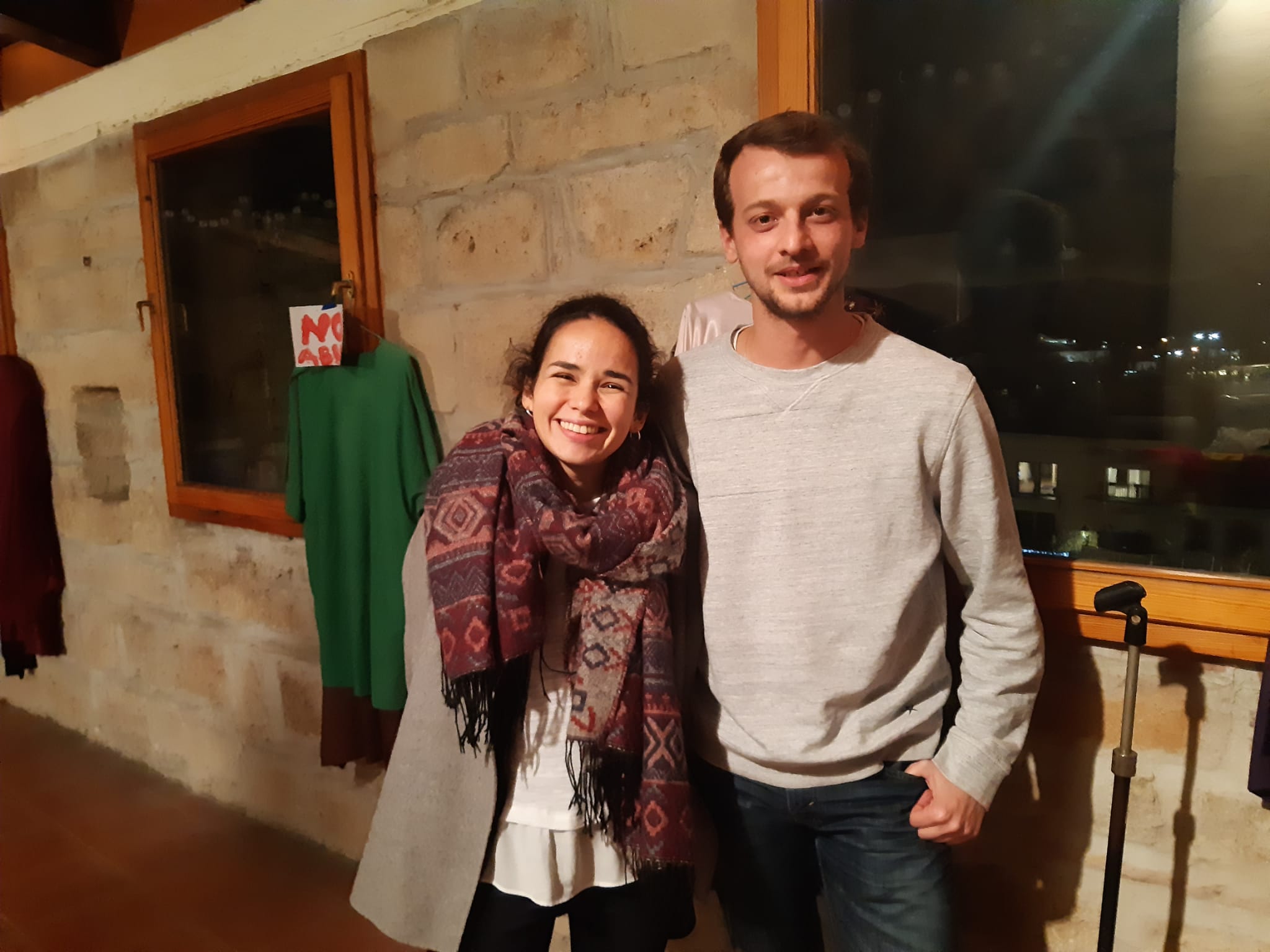 Núria Serrano i Àlex Serra, dels Joves de la Parròquia. FOTO: Ferran Mitjà