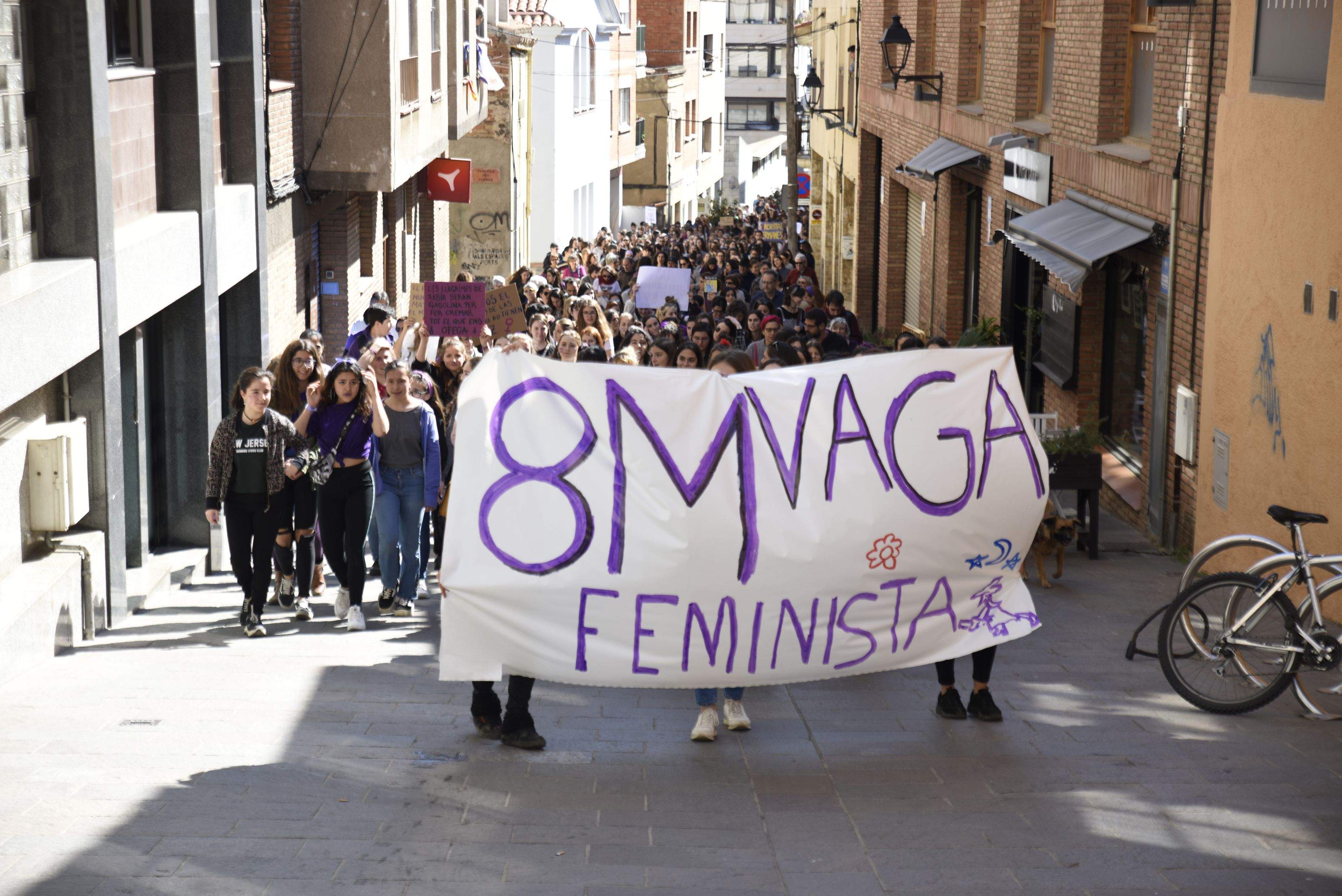 Vaga Feminista en el Dia Internacional de la Dona. FOTO: Bernat Millet 