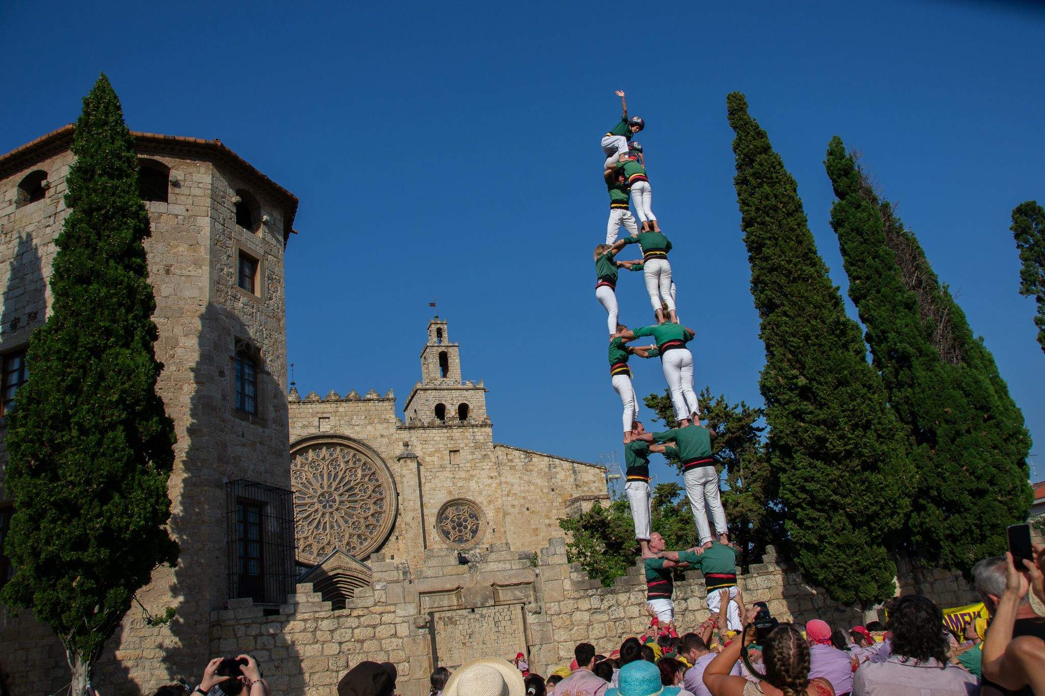 Diada Castellera a Sant Cugat. FOTO: Sílvia Polanco