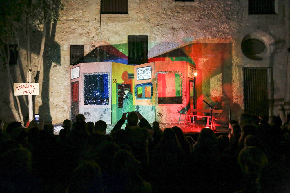 Pessebre vivent al monestir de Sant Cugat. FOTO: Yves Dimant