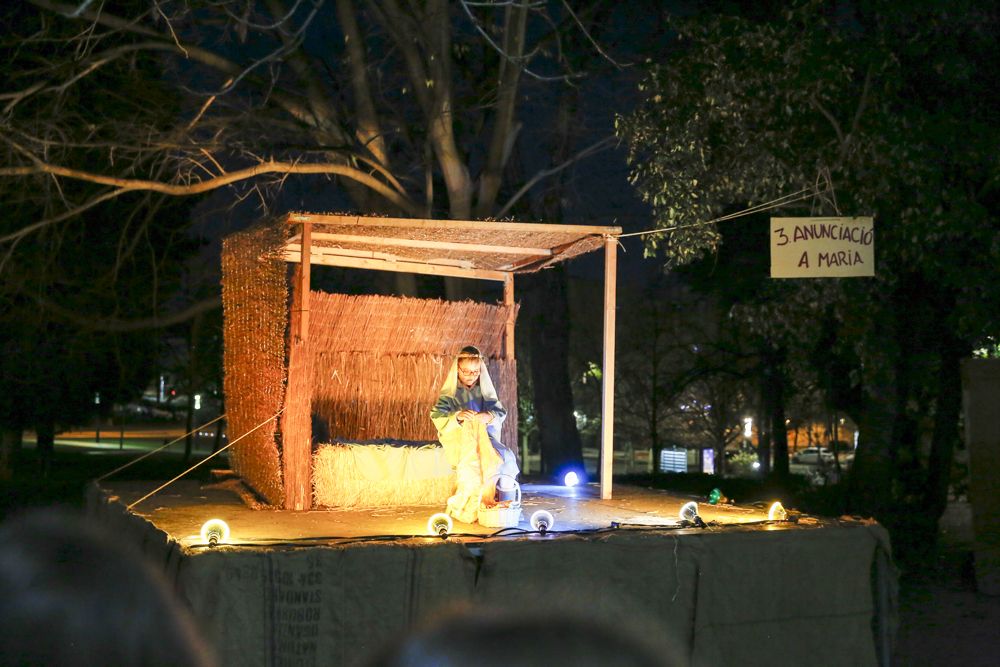 Pessebre vivent al monestir de Sant Cugat. FOTO: Yves Dimant