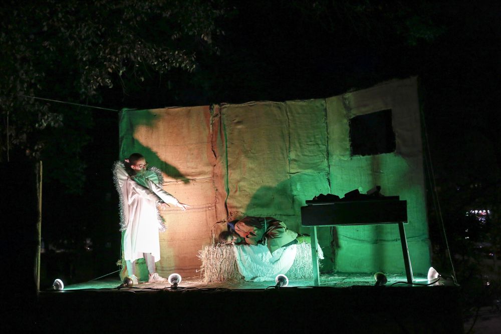 Pessebre vivent al monestir de Sant Cugat. FOTO: Yves Dimant