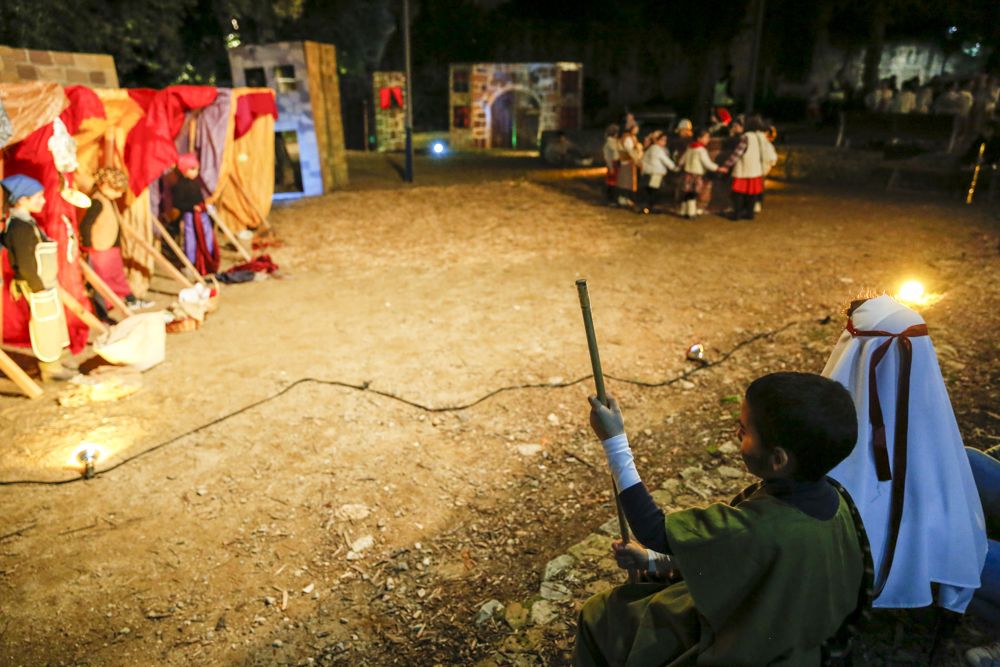 Pessebre vivent al monestir de Sant Cugat. FOTO: Yves Dimant