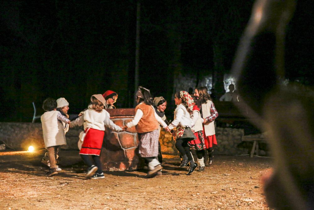 Pessebre vivent al monestir de Sant Cugat. FOTO: Yves Dimant