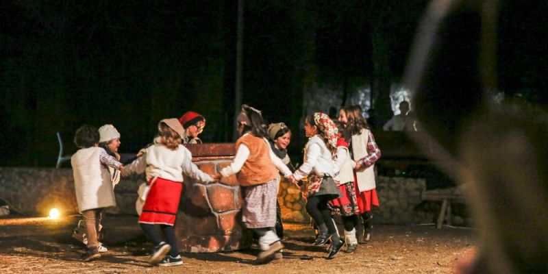 Pessebre vivent al monestir de Sant Cugat. FOTO: Yves Dimant