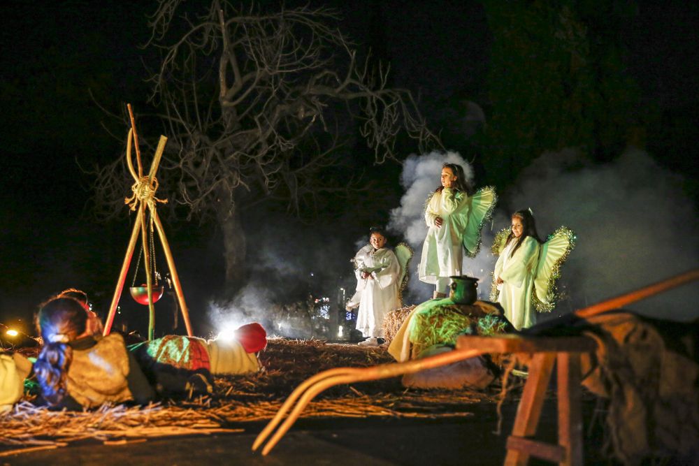 Pessebre vivent al monestir de Sant Cugat. FOTO: Yves Dimant